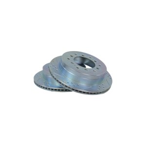 Toyota FJ Cruiser Brake Rotors (2) - Rear - Baer Brakes - Claw Performance, Slot and Drilled - `07-`09